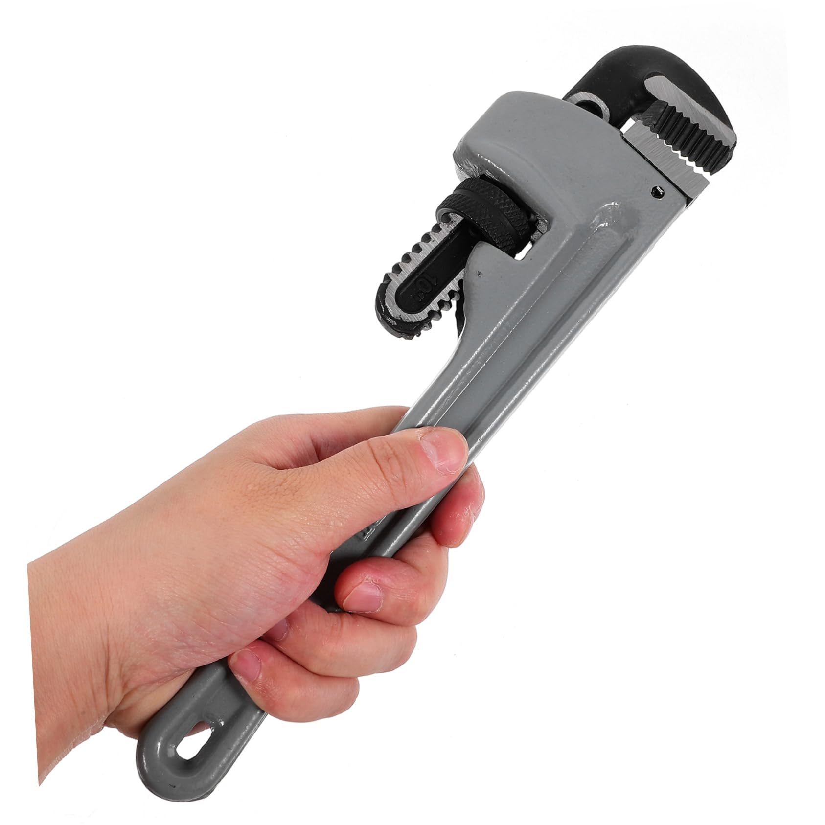 Llave de Plomero de 10 Pulgadas, Llave para Tuberías de Aleación de Aluminio y Acero Cromo-vanadio, Uso en Instalación y Mantenimiento