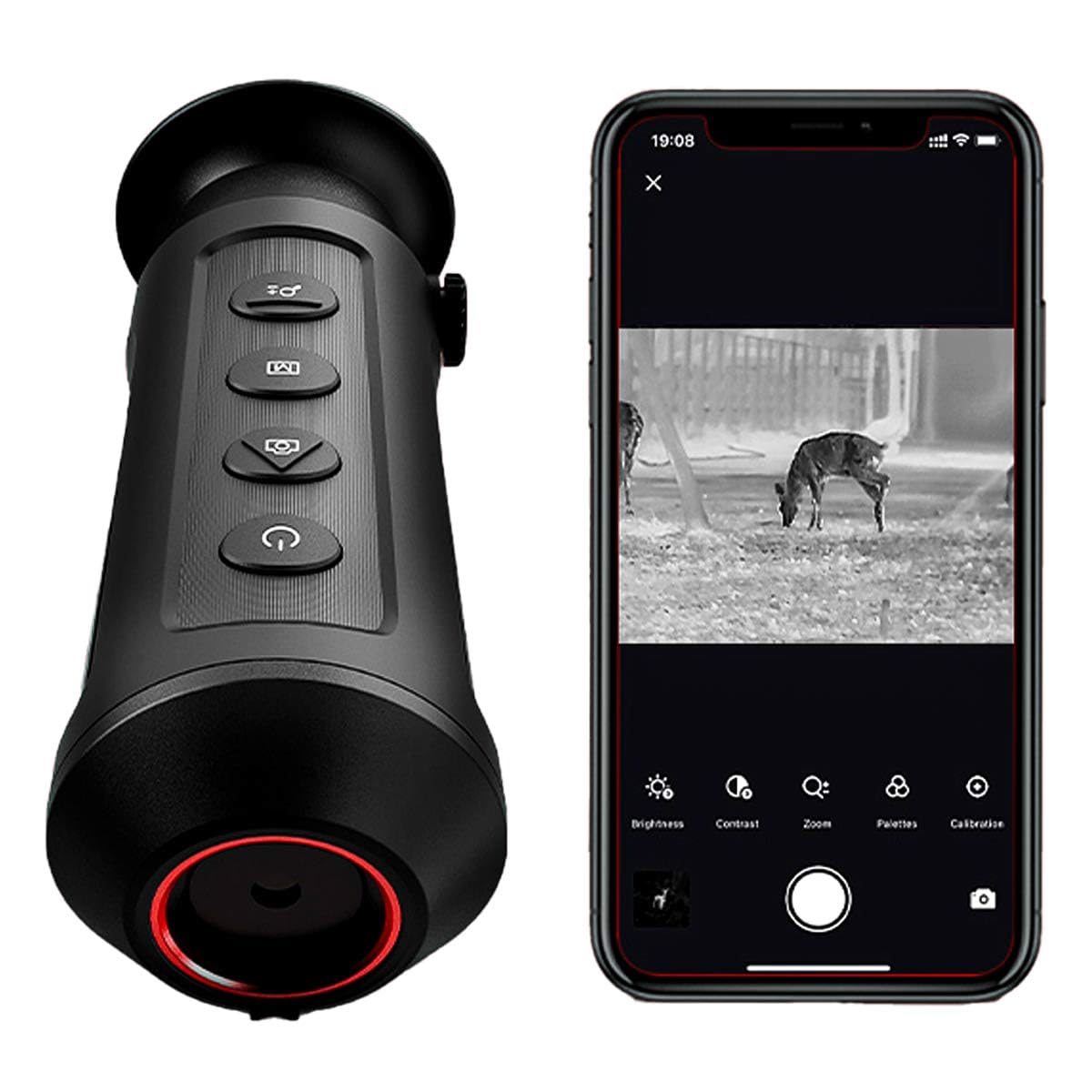 HIKMICRO Lynx S LE15S Caméra d'imagerie Thermique Portable avec écran OLED, Observation et Mesure de Distance, mémoire intégrée de 8 Go, Hotspot Wi-FI