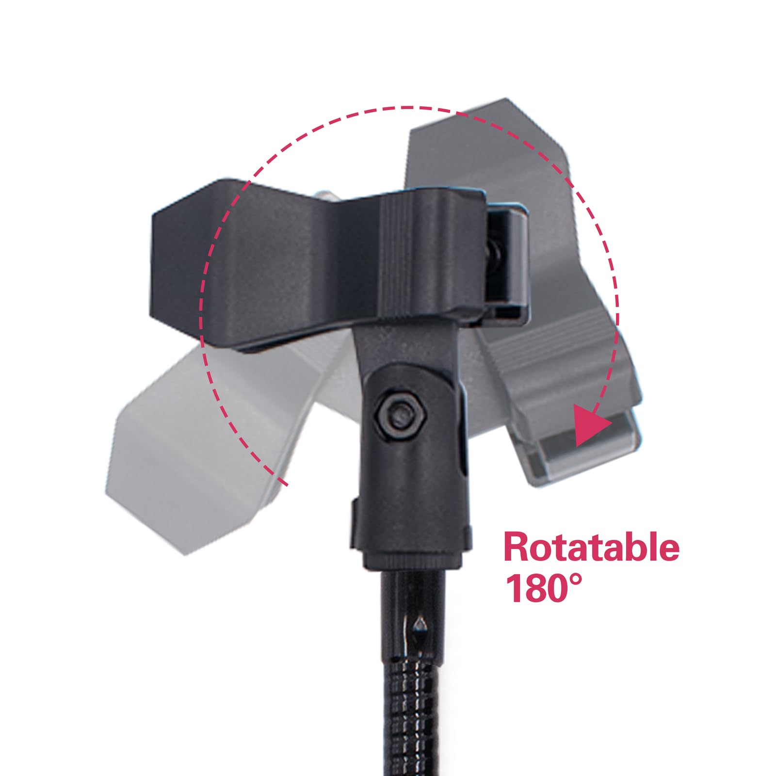 Mikrofon Arm Ständer Mikrofonständer Tisch 30cm Verstellbarer Schwanenhals Mikrofonarm mit Microphone Clip Mikrofonhalter für Radiostudios Podcast Gaming
