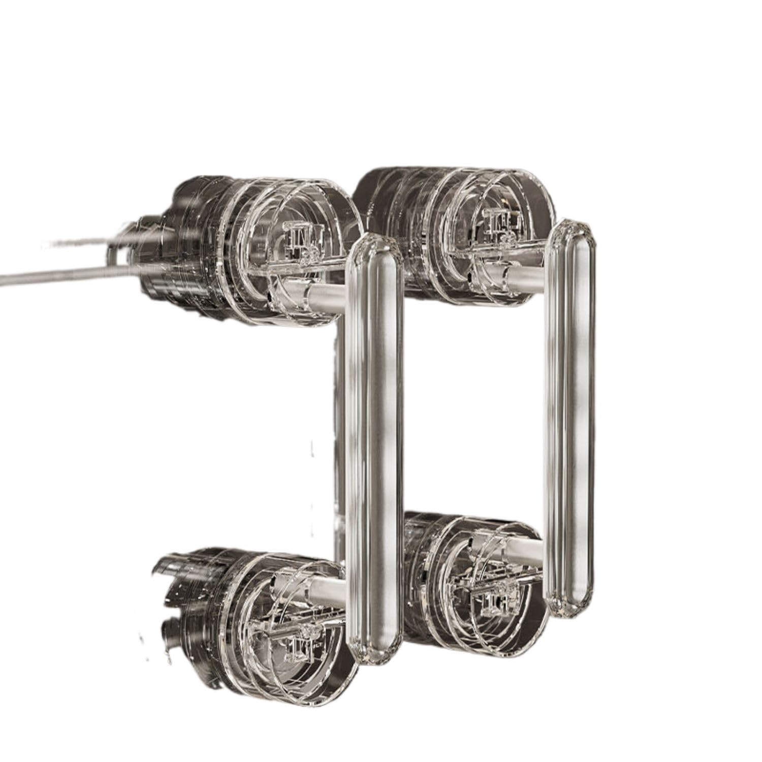 Poignée ventouse pour porte en verre transparente lot de 2 sans perçage pour baie vitrée