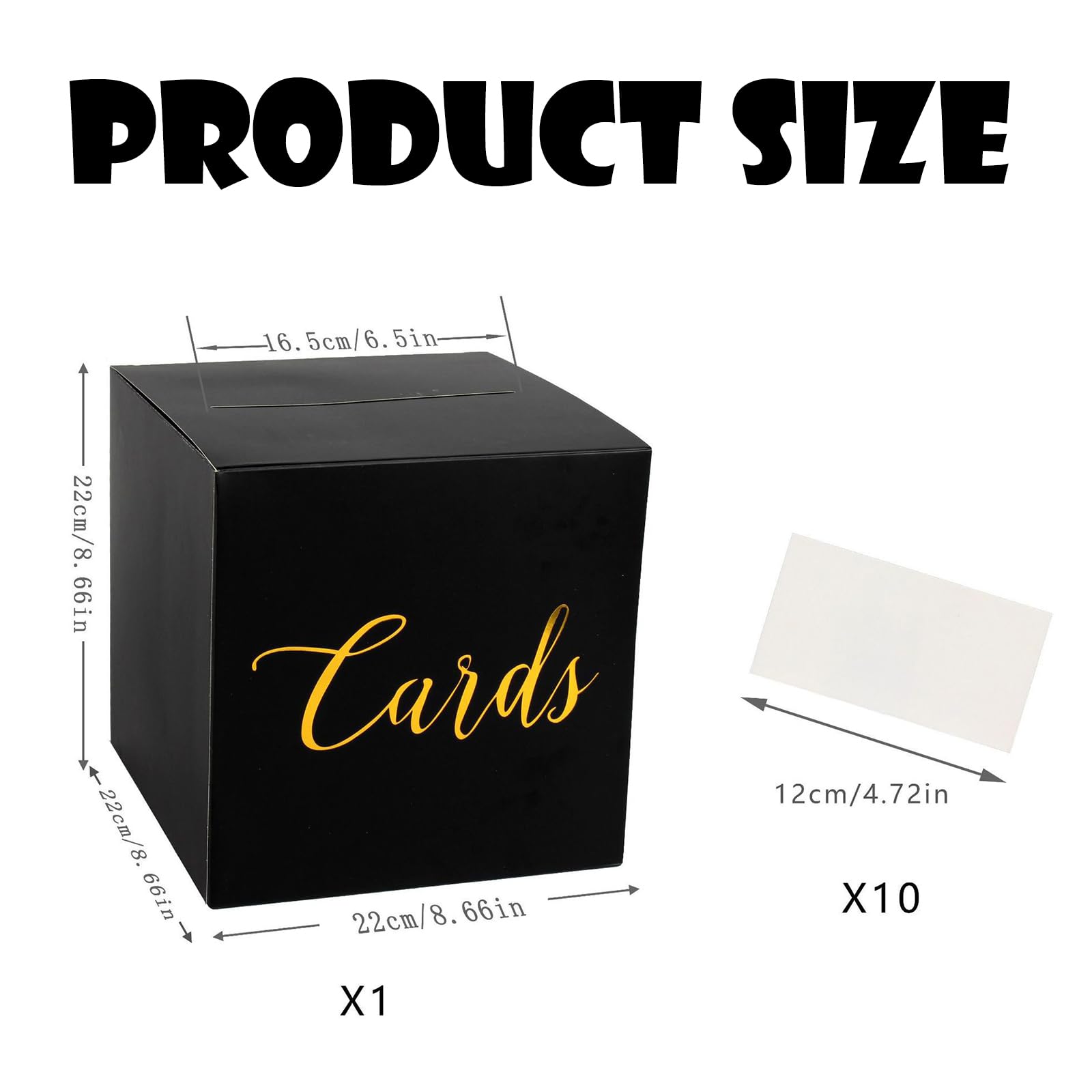 GETFACAI Wedding Card Box, Card Box Wedding, Card Box for Party, Wedding Card Box Gift Card Box Holder Card Box for Weddings Graduation Birthdays Baby Showers Retirements Open Houses Anniversaries - Image 2