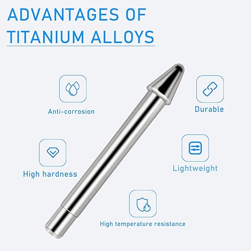 Miniatura 6 de Puntas de bolígrafo de aleación de titanio que no se desgastan para Surface Pen, Realititcs, punta de repuesto para Microsoft Surface Pro 7 6 5 4