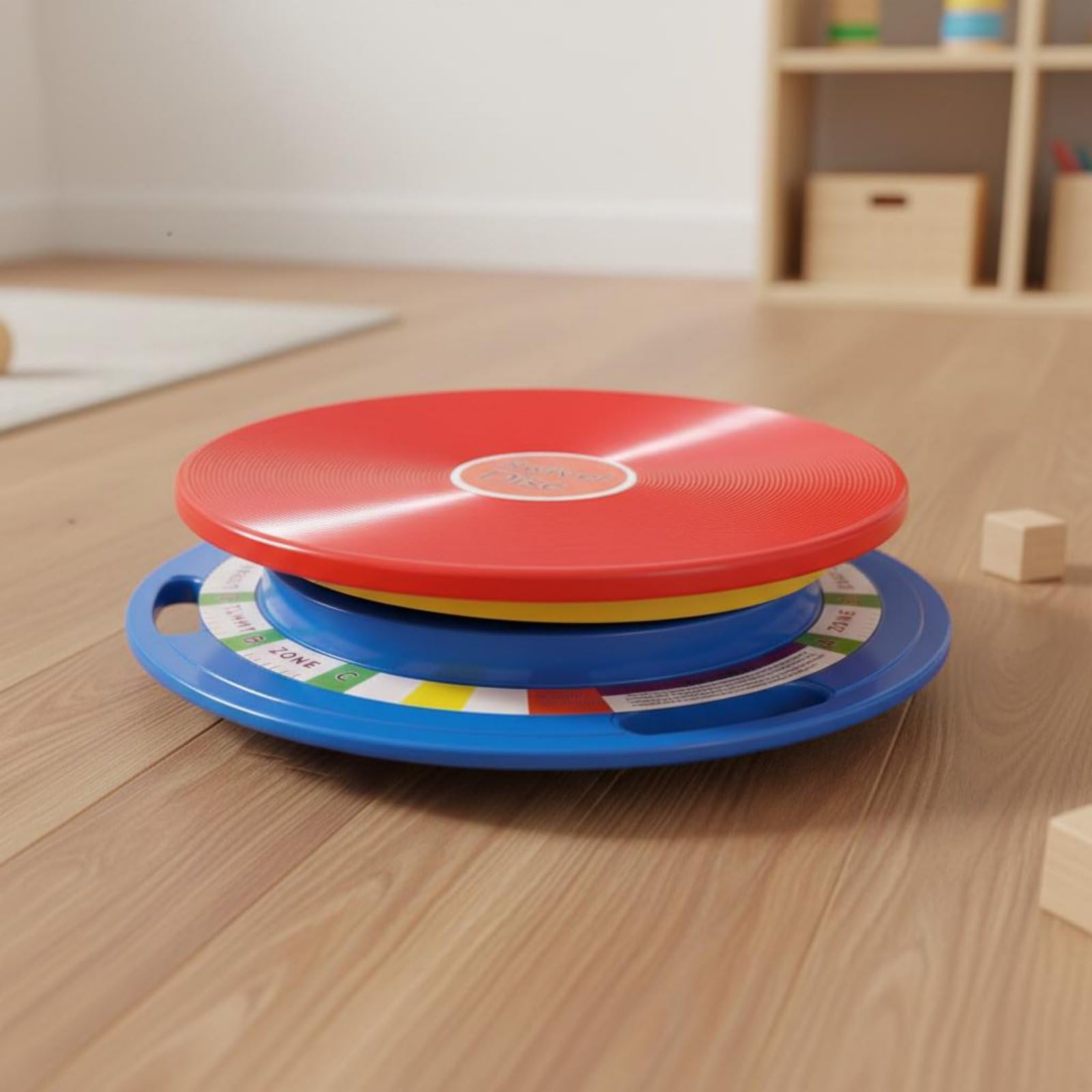 LOVIVER Tavola di Equilibrio per Bambini Balance Board Disco Girevole Piattaforma Rotante Gioco Vestibolare Altezza Regolabile in Plastica Struttura Stabile