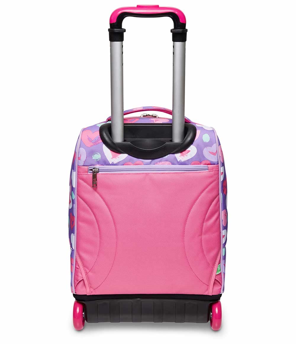 SJ GANG STYLE JAM GANG Trolley Scuola Big - Fantabulous, Rosa, 2 Zaini in 1 con Crossover System, Uso Zaino con Spallacci a Scomparsa, Zaino Scuola Elementare, Tempo libero, Viaggi