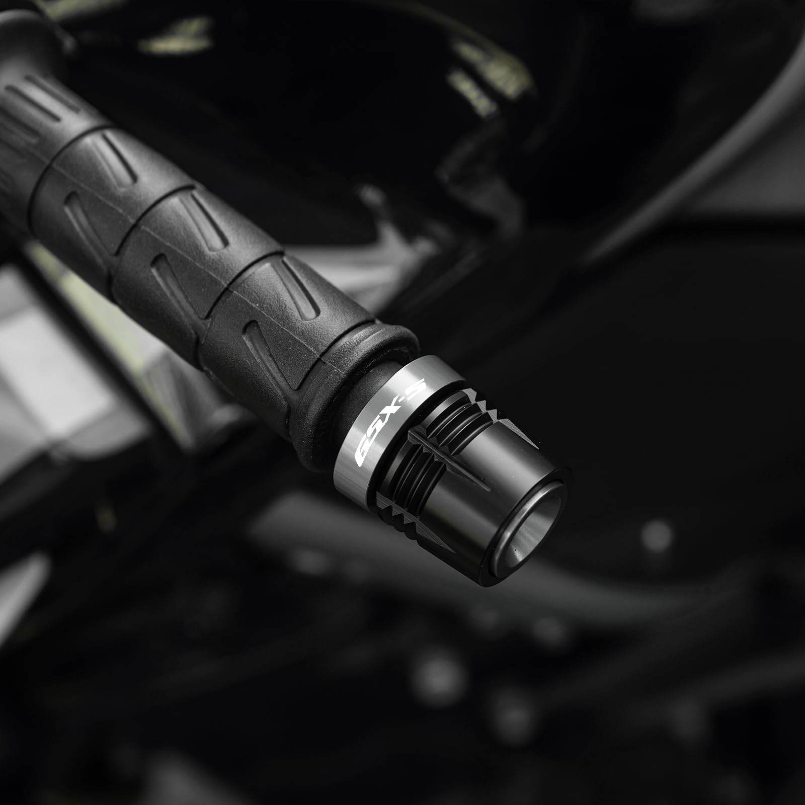 Protezioni Manubrio Moto Per SUZUKI GSX-S750 GSXS750 GSX-S1000 GSXS 1000 750 GSX 750 1000 S TUTTO R/X L'ANNO Manopole Manubrio CNC Bilanciate Con Cursore per Estremità Manubrio (Grigio)