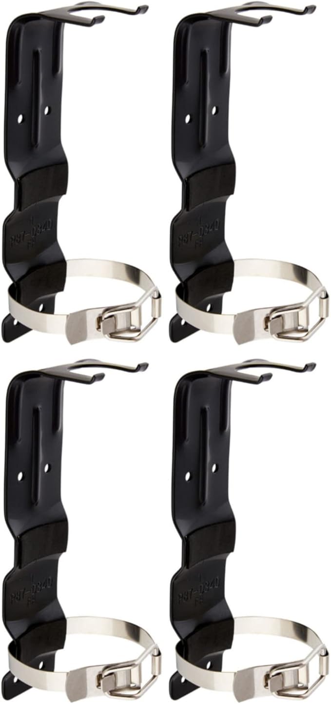 First Alert BRACKET2 Fire Extinguisher Mounting Bracket (4Pack