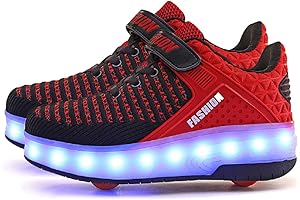 Electric Shoes with Wheels: Aikuass USB Chargable LED Light Up Roller Shoes
