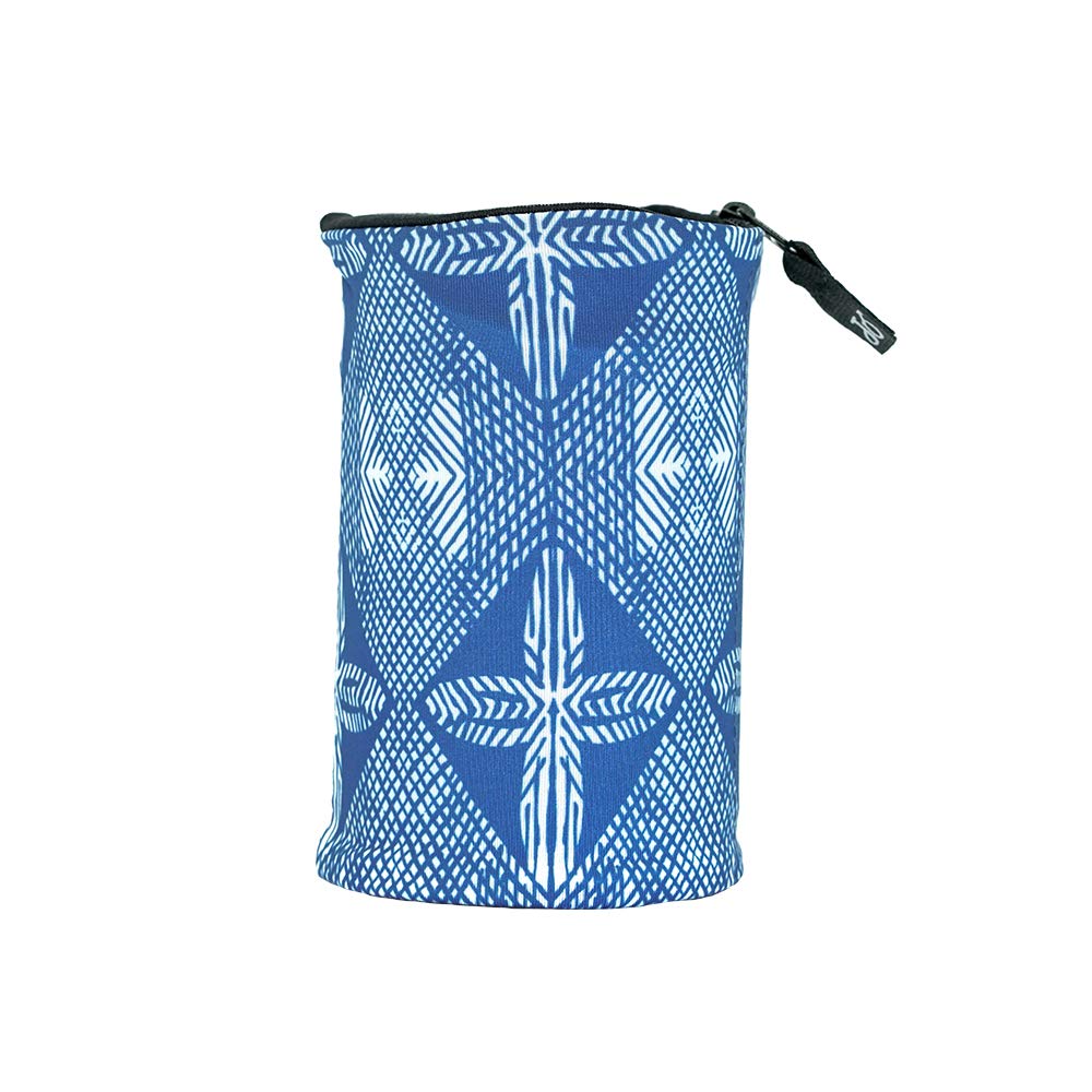 JourneyOut Travel Wrist Wallet Pouch With Zipper Pocket For Cash, Cards, Money. Made For Travel, Running, Walking & Hiking - Maui Blue/Black