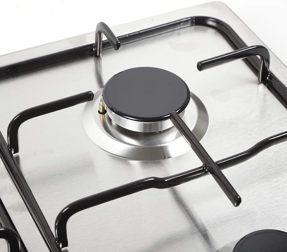 Piano Cottura a Gas, 4 Fuochi, da Incasso, Griglie in Metallo, 58 x 50 cm, Acciaio Inox, Adatto Per Gas Naturale O Propano Piano Cottura a Gas, 4 Fuochi, da Incasso, Griglie in Metallo, 58 x 50 cm, Acciaio Inox, Adatto Per Gas Naturale O Propano