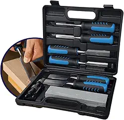 Kit 6 Formãos Profissional E Pedra De Amolar P/madeira Leminos