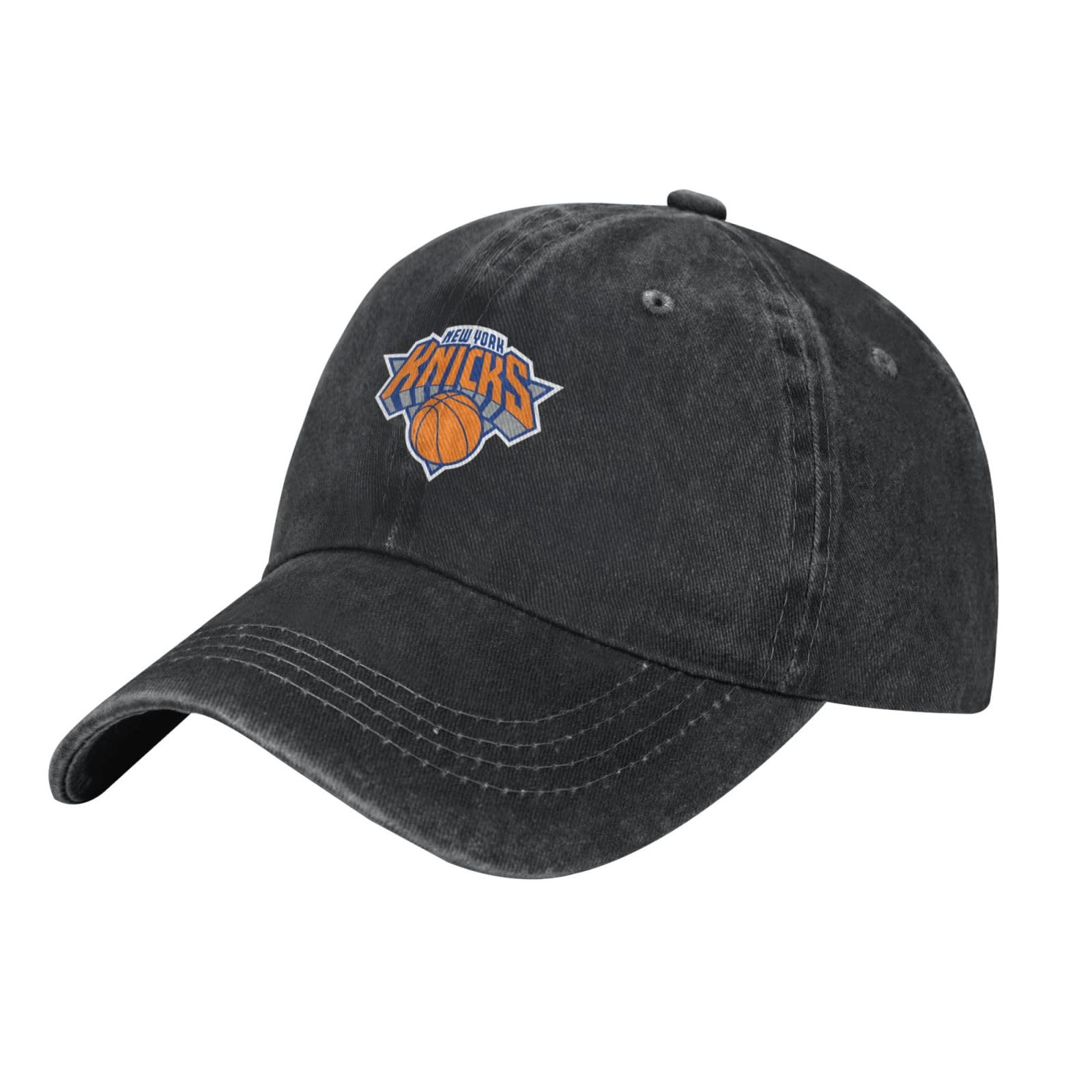 (스토어) NEW YORK KNICKS 카우보이모자 클래식 브림 모자 프린트 야구모자 순수 코튼 야구모자 유니섹스