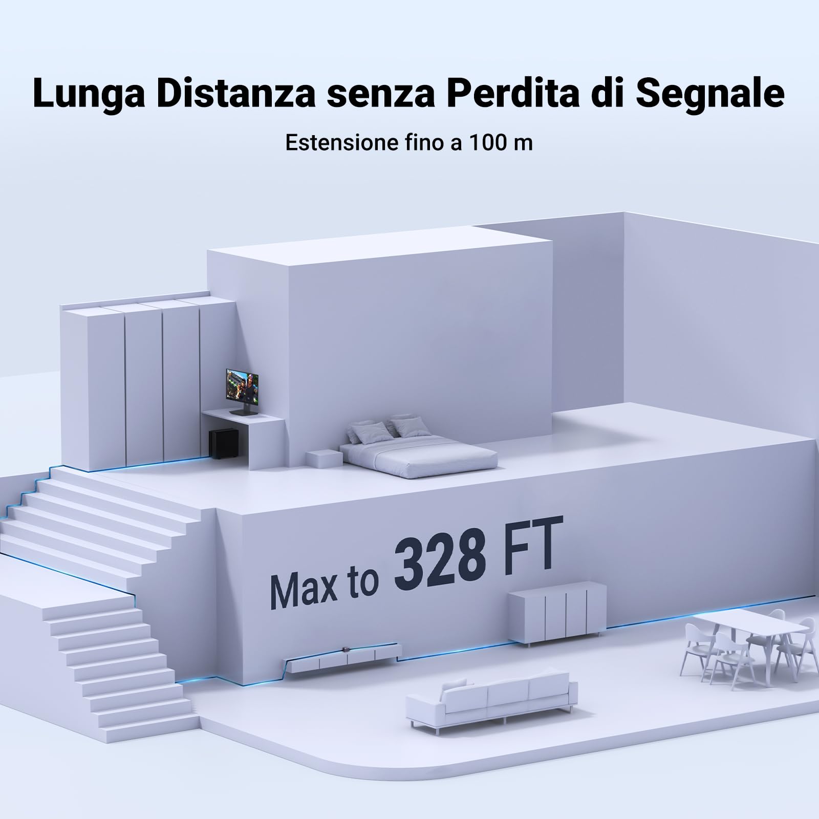 UGREEN Connettore Prolunga Cavo di Rete 10 Gigabit Accoppiatore RJ45 Accoppiamento Lan Estensione Ethernet Cat7/ Cat6/ Cat5e (Grigio, 1 Pezzo)