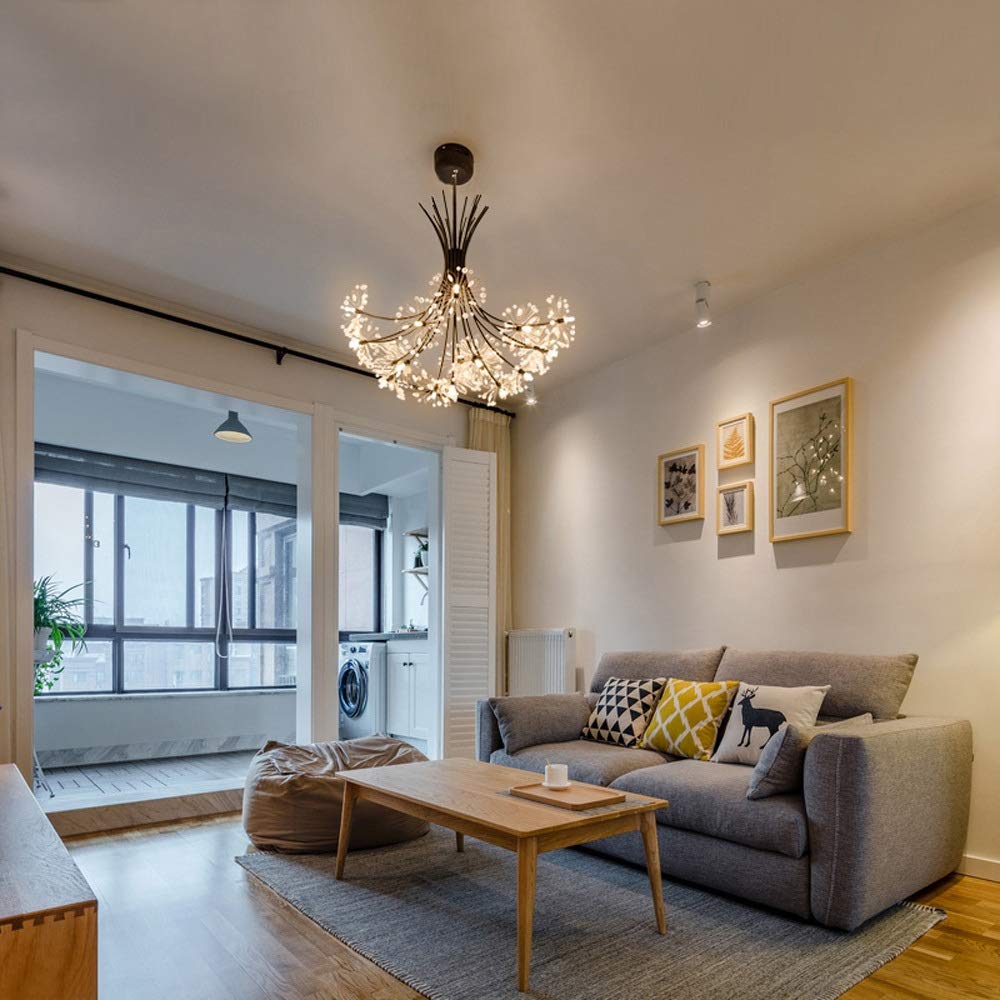 Nowoczesna Lampa Żyrandolowa Led, Kryształowa Lampa Z Dmuchawcem, Lampa Wisząca Sufitowa - Lampy Wiszące G4 Kompatybilne Z Salonem, Jadalnią, Sypialnią, Bukietem, Sufitem Z Dmuchaw