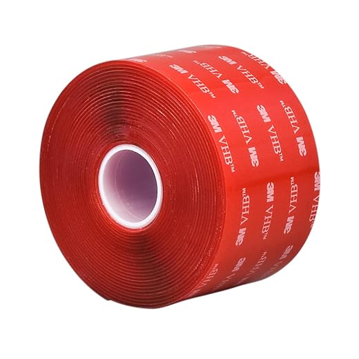 3M VHB 4910 Heavy Duty Mounting Tape - 0.75 in. x 15 ft. Transparent Double Sided Tape Roll. Tapes and Adhesives