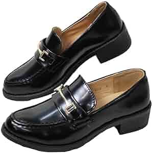 Amazon | 7769-6 パンプス ビットローファー レディース BLK