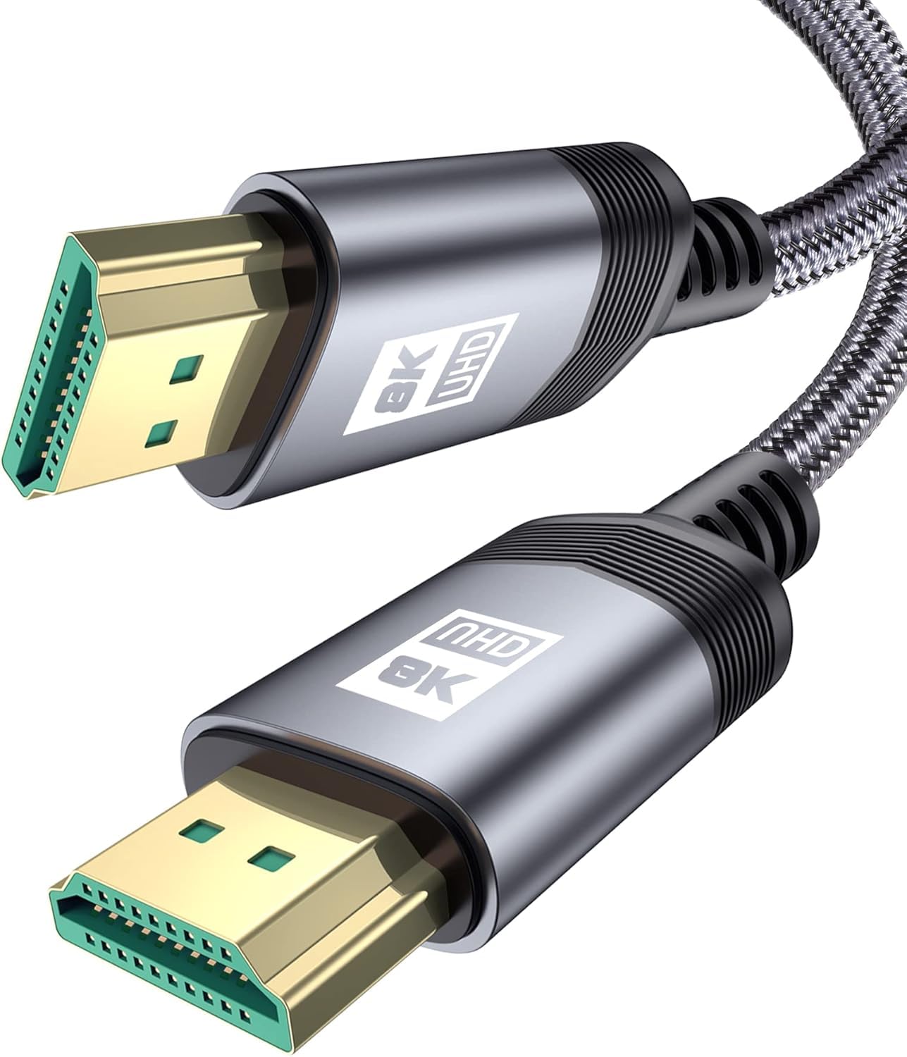 HDMI Cable 8K 2M HDMI 2.0 18Gbps High-Speed 4K@60Hz HDMI to HDMI Video Wire Ultra HD 3D 4K HDMI Cable Braided Compatible with MacBook Pro UHD TV Switch Xbox Playstation PS5/4 PC Laptop