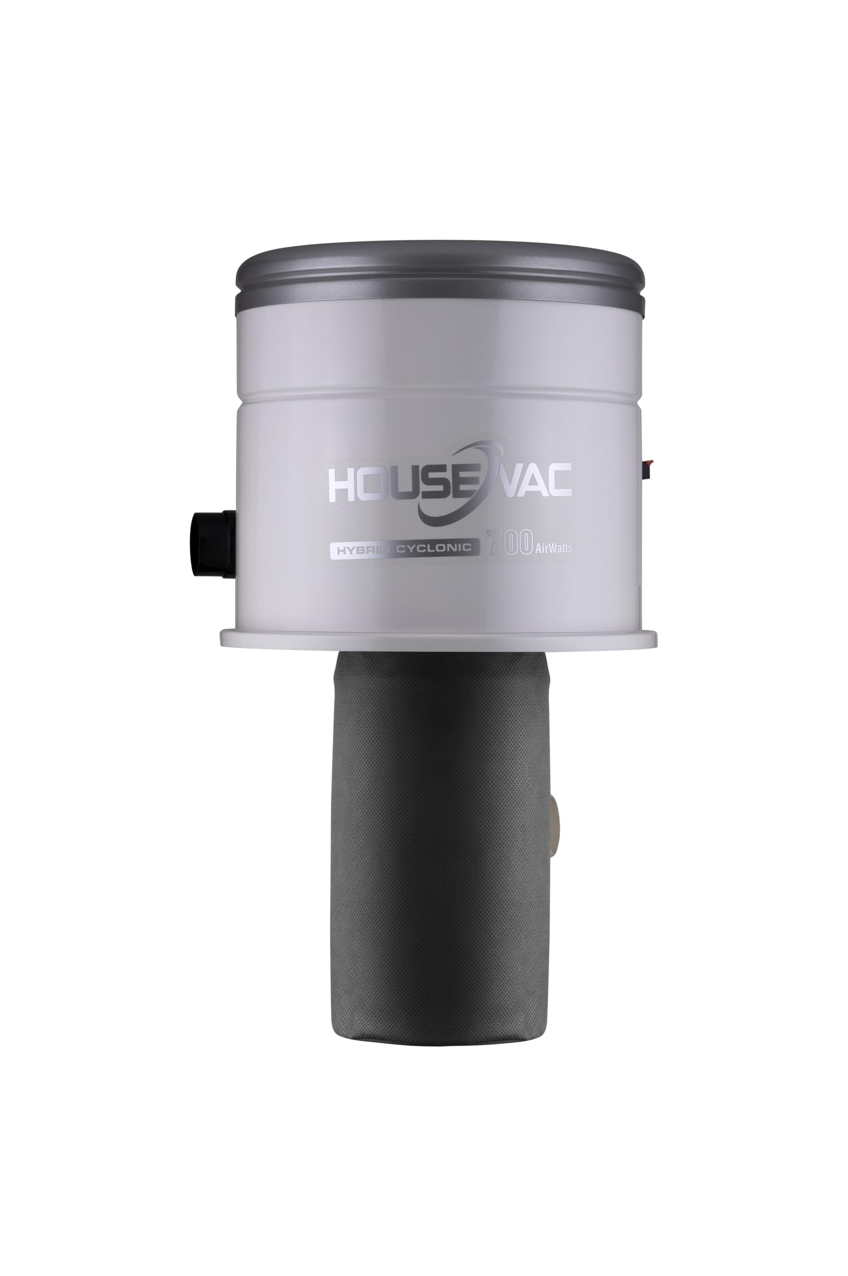 Zentralstaubsauger Staubsaugeranlage HV-700ST-35H Zentralstaubsauger Set mit 12m Schlauch zubehör 700 AirWatts Ametek Motor-1700W 2 Turbinen Soft Start/Stop Hybridzyklonfiltration