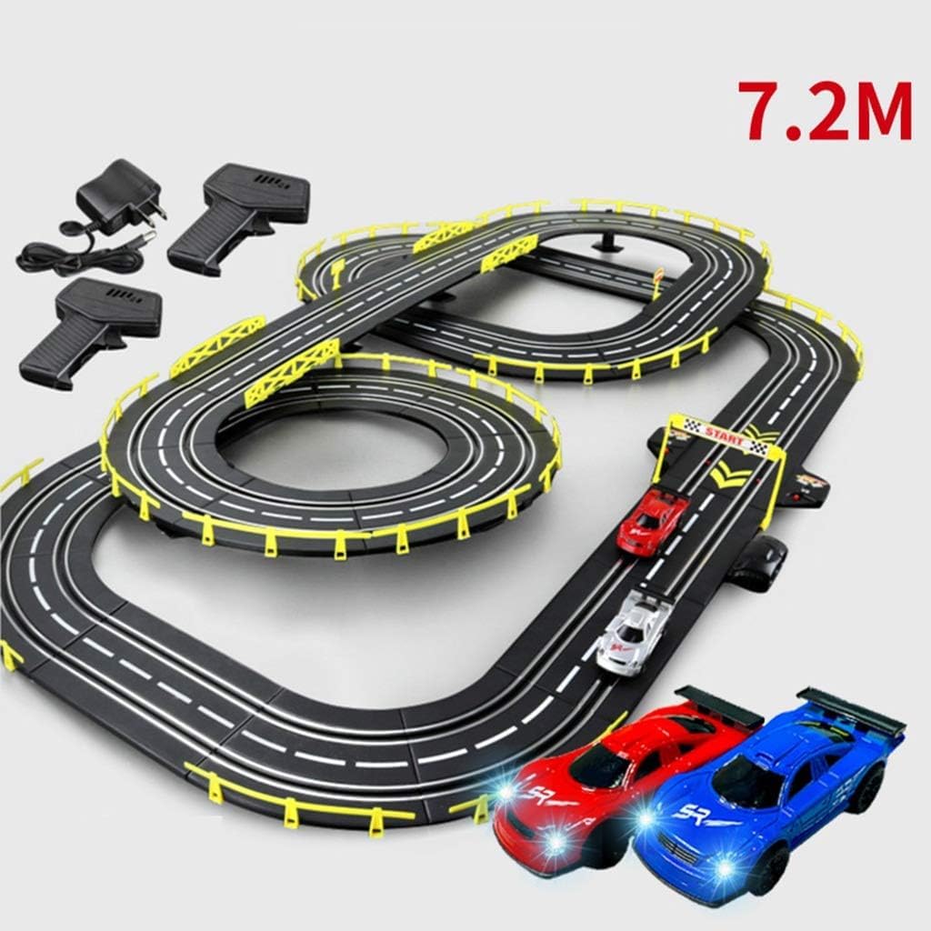 Amazon | モデルのトラックレーシングカー鉄道スロットカー7.2M