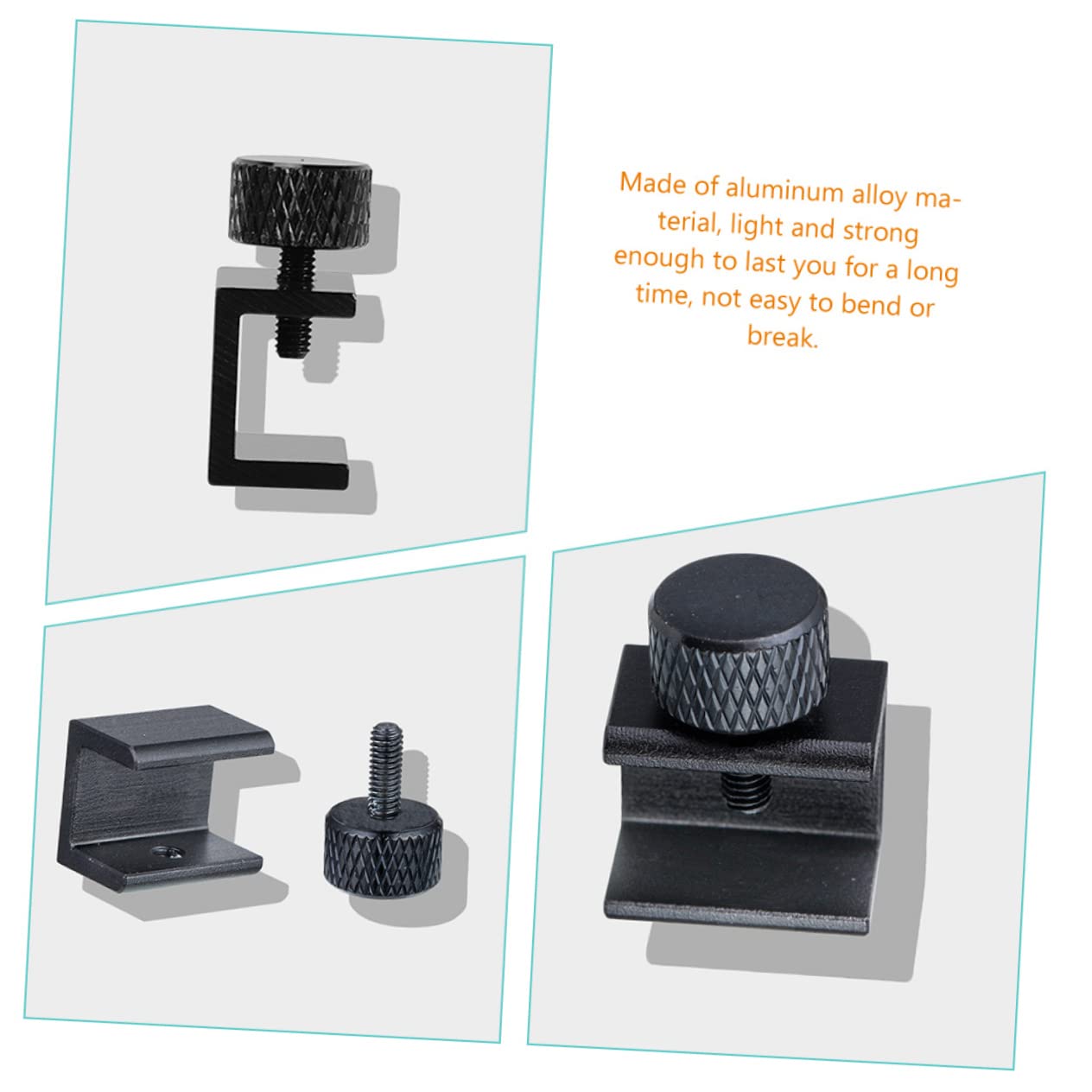 ULTECHNOVO 40 Stk Druckerclip Bettklemme für 3D-Drucker Bettclip für 3D-Drucker Druckbefestigungsklammern Glasbett-Stabilclip Heißbett-Glasklemme Glasklemme für 3D-Drucker Aluminiumlegierung