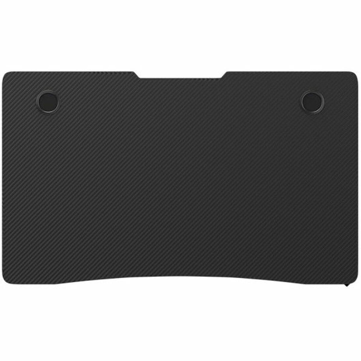 Executive Scrivania Nera, Superficie in Fibra di Carbonio, 100x60 cm, Scrivania per Computer Resistente, Supporto Cuffie, Scrivania per Ufficio, Studio e Gaming