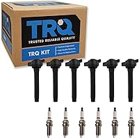 Vista 80 de Kit de Bobina de Encendido y Bujía de TRQ 8 Piezas Bujías de Iridio Compatibles con Toyota Tacoma 2005-2014 4Runner 2010 Tacoma 2015-2021