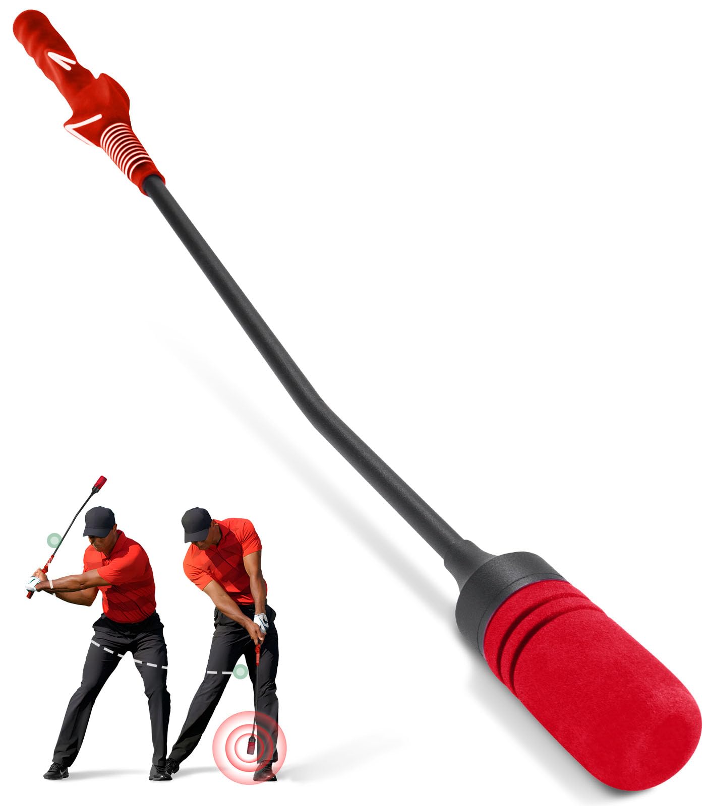 Golfschwung-Trainer – Klickstab-Golftrainer für Golf-Tempo-Praxis, gewichtete Golf-Trainingshilfe hilft, die Kraft zu verbessern, den Schwungrhythmus zu verbessern und das Gleichgewicht zu