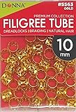 DONNA Filigree Tube 10mm Gold