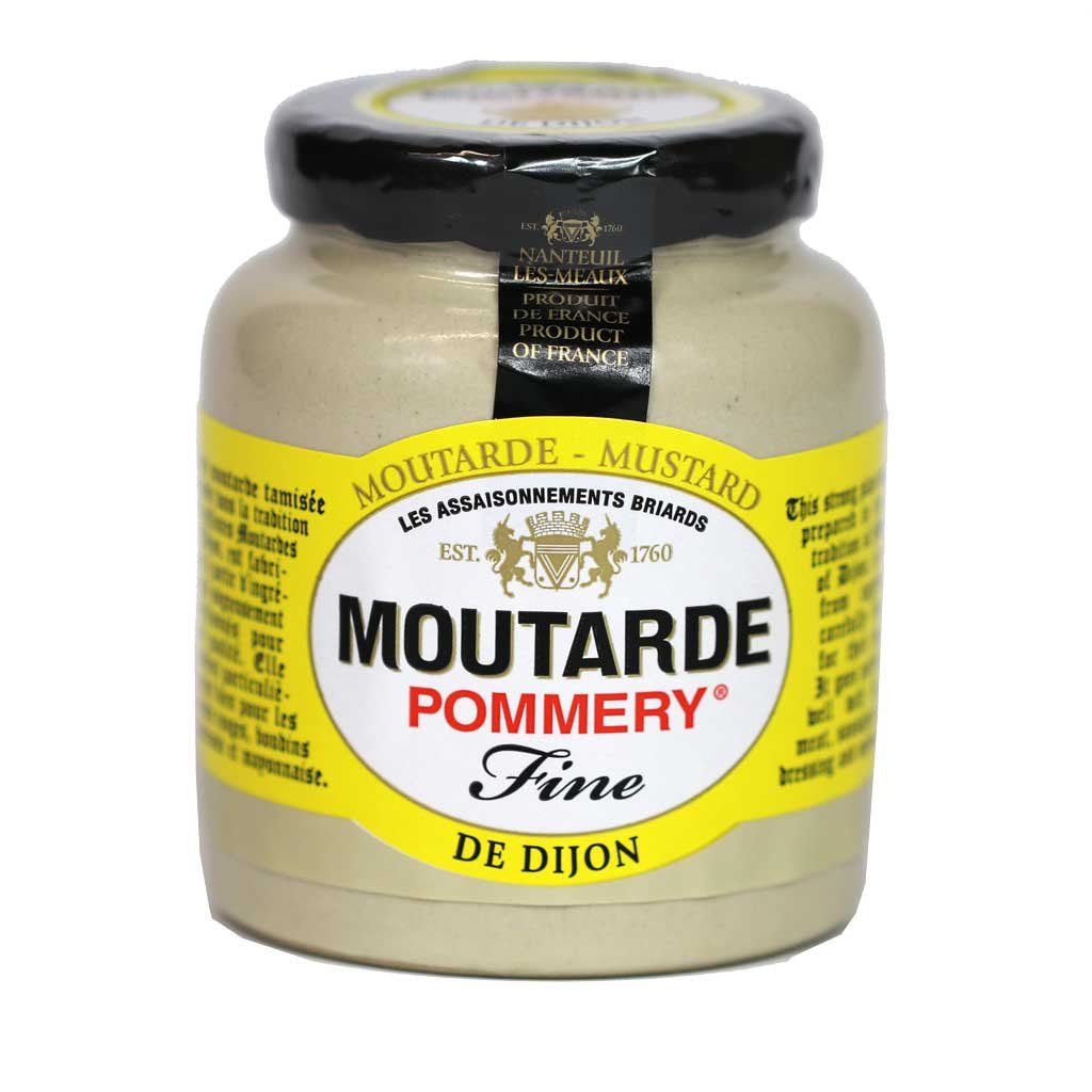 PommeryDijon Mustard Meaux Moutarde in Pottery Crock, 100g (3.5oz)