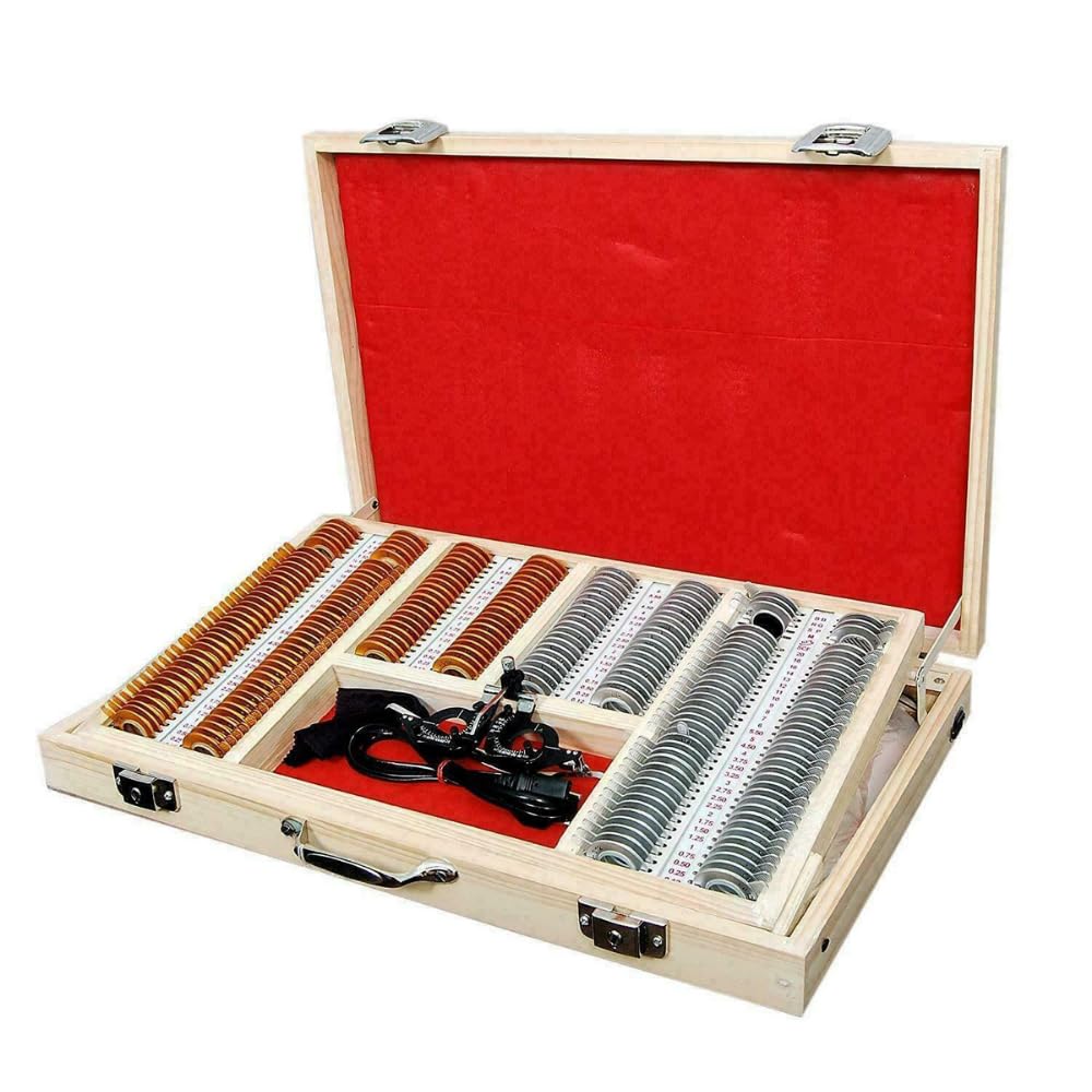 Ajanta Export Trial Lens Set 266 Pieces Refraction Box | Metal Rim | Optometry Eye Testing Kit for Ophthalmology Clinics & Hospitals-picture-22