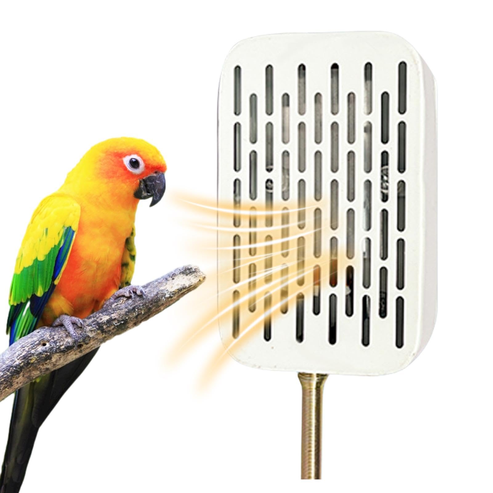 Vogelwärmer für Käfig, Vogelkäfig-Licht - Vogelheizung und Lampe Exquisite und kompakte Vogelkäfigleuchte spart Strom für Papageien, kleine Vögel, Reptilien, Schildkröten, Schlangen, 12 x 7,5 cm