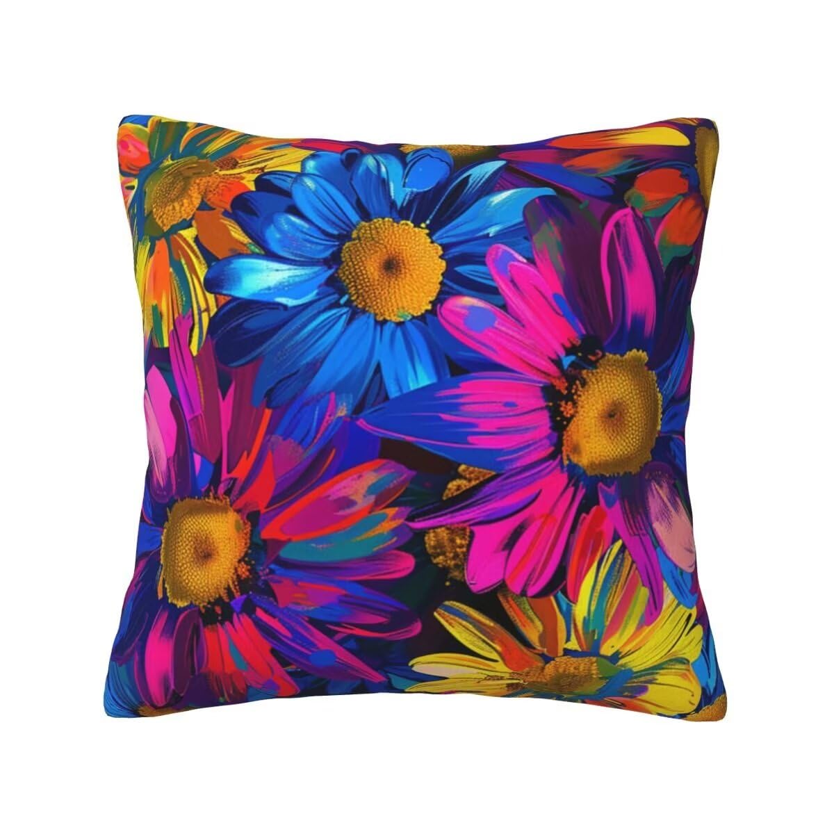 Fundas Cojines 60x60 cm, Terciopelo Funda Cojines Flor, 2 Piezas Fundas de Cojines Suave Cojines para Sofa, Funda de Almohada De Color Cojines Decorativos para Sala Sofá Decoración para Hogar -TR51
