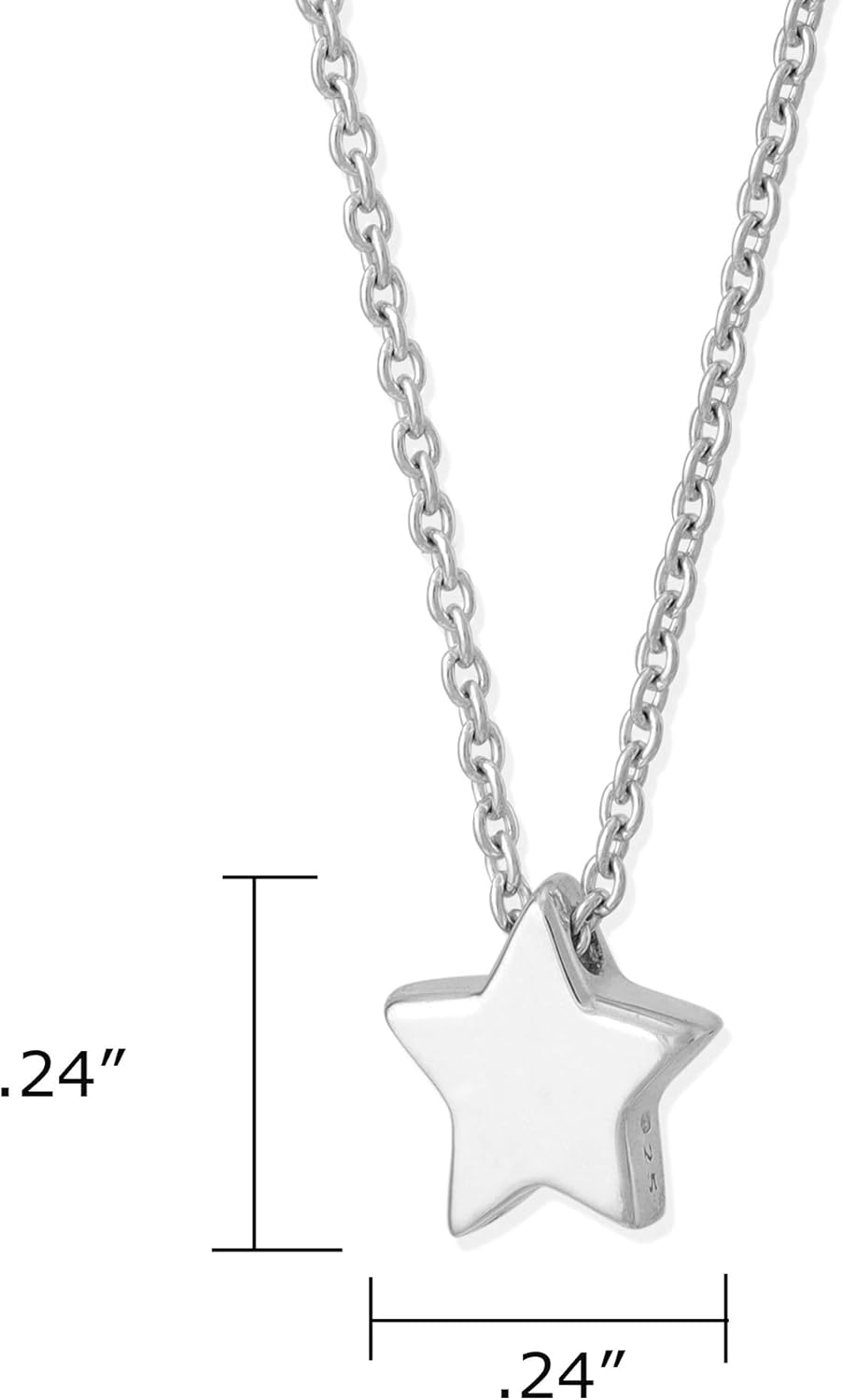 Boma Jewelry Sterling Silver Star Necklace, 18 Inches - Image 8