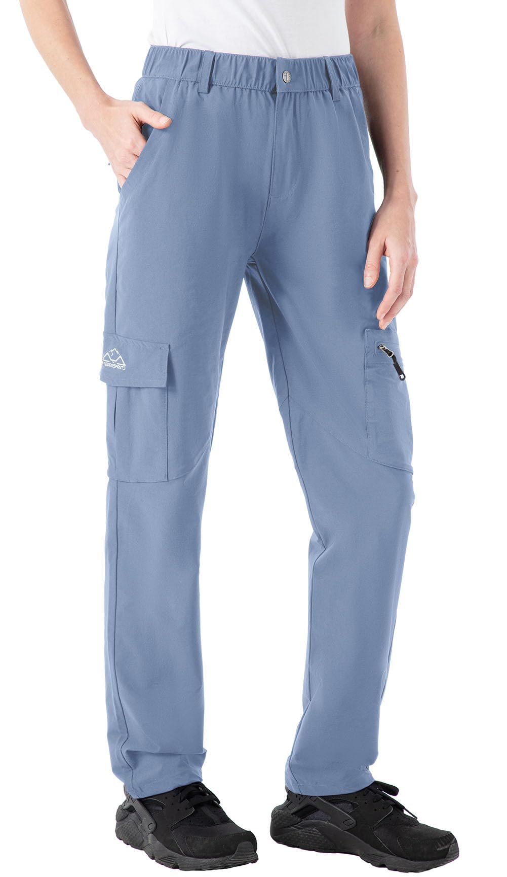 YSENTO Damen Outdoor Wanderhose Wasserdicht Schnelltrocknend Atmungsaktiv Camping Trekkinghose Funktionshose