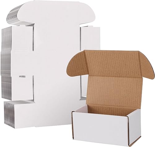 Miniatura 88 de WIFTREY Cajas de envío pequeñas de 8 x 6 x 4, paquete de 25 cajas para correo, embalaje, cajas de cartón corrugado blancas para pequeñas empresas
