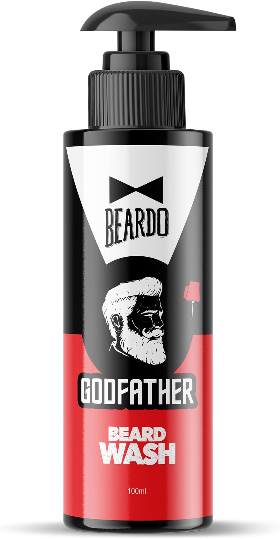 Godfather Beard Wash Shampoo for Men (3.33 oz) | Fights Dandruff and Hair loss | Refreshing Fragrance | Active cleansing | Purifies and cleanses skin and beard | Protection from Sun and Dirt |