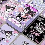 92枚入りクロミ ハローキティ Kuromi LOMOカード ステッカー 60トレカ+32ステッカー グッズ シール トレカ キャラクター フォトカード コレクション 非公式 [並行輸入品] (クロミ ハローキティ Kuromi)