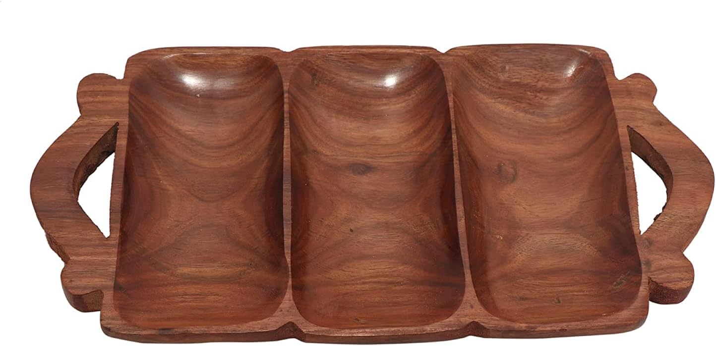 Wooden Serving Tray for Home Kitchen MultiPurpose Wooden