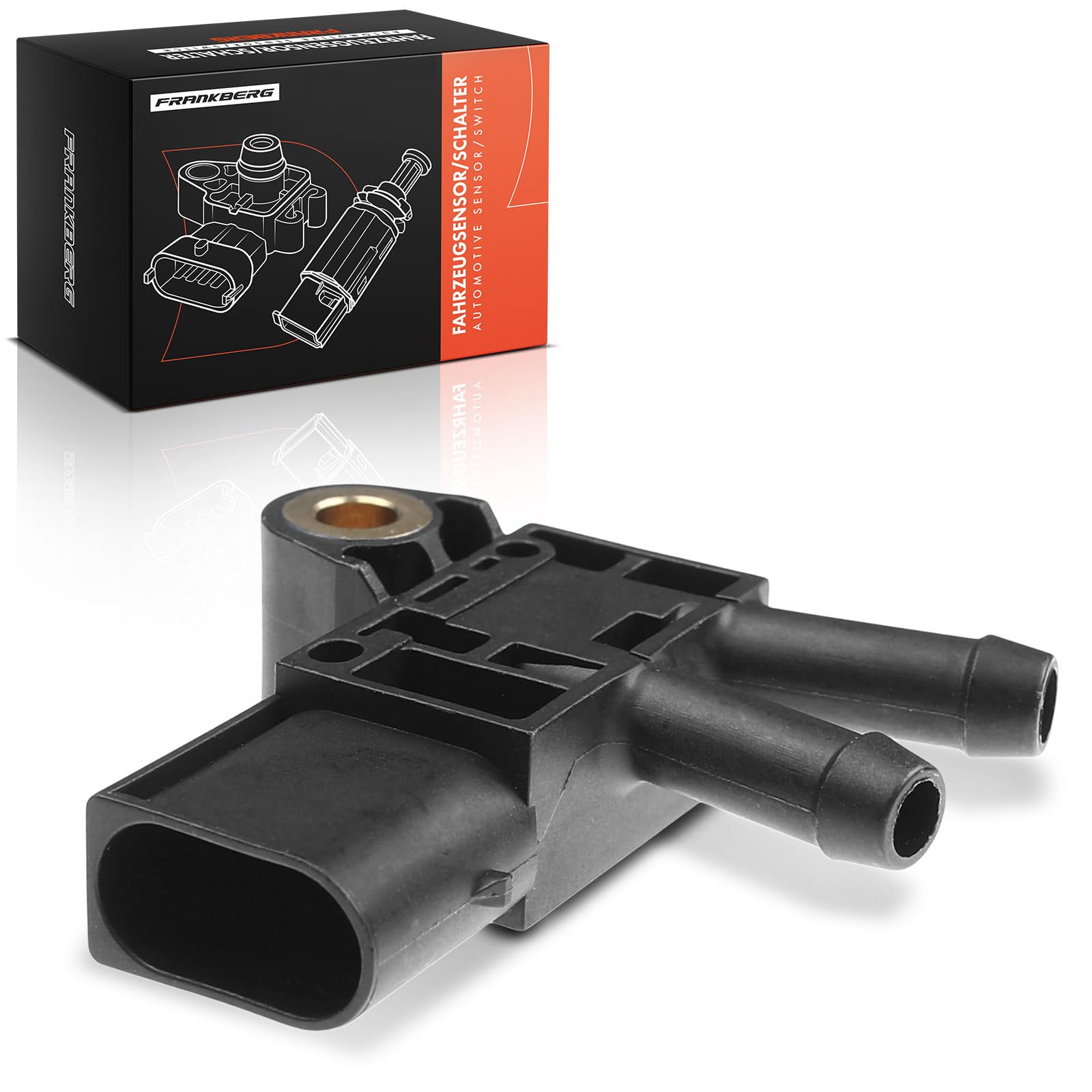 Frankberg Sensore pressione differenziale Pressione gas di scarico 3-Poli Compatibile con GLK-Class X204 Classe E T-Model S212 Classe E W212 B-Class W242 W246 V-Class W447 Replace# 6429050200