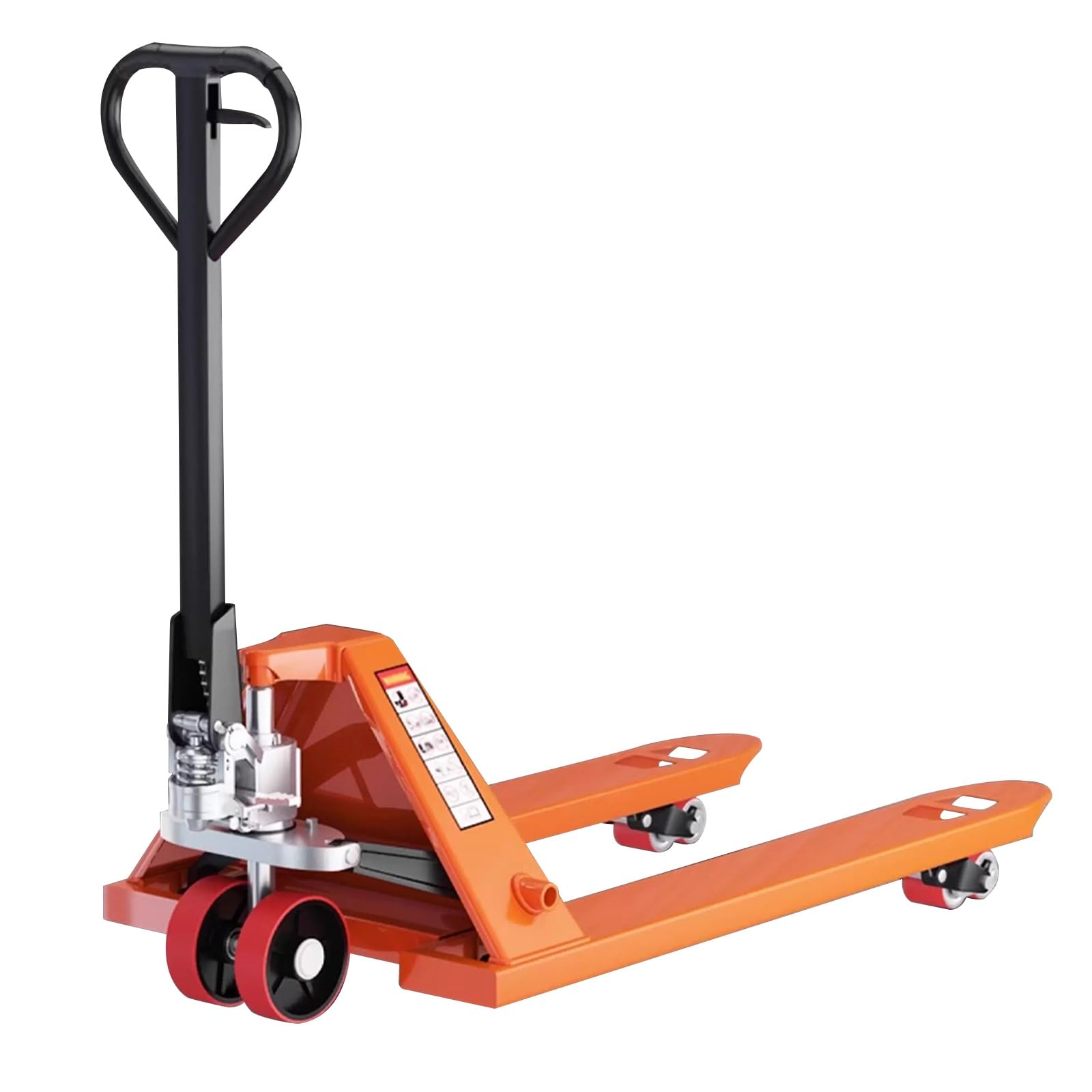 Robuster manueller Palettenwagenheber mit einer Kapazität von 2500 kg, industrieller Handstapler für Lagergebrauch, 55 x 120 cm, langlebig und zuverlässig
