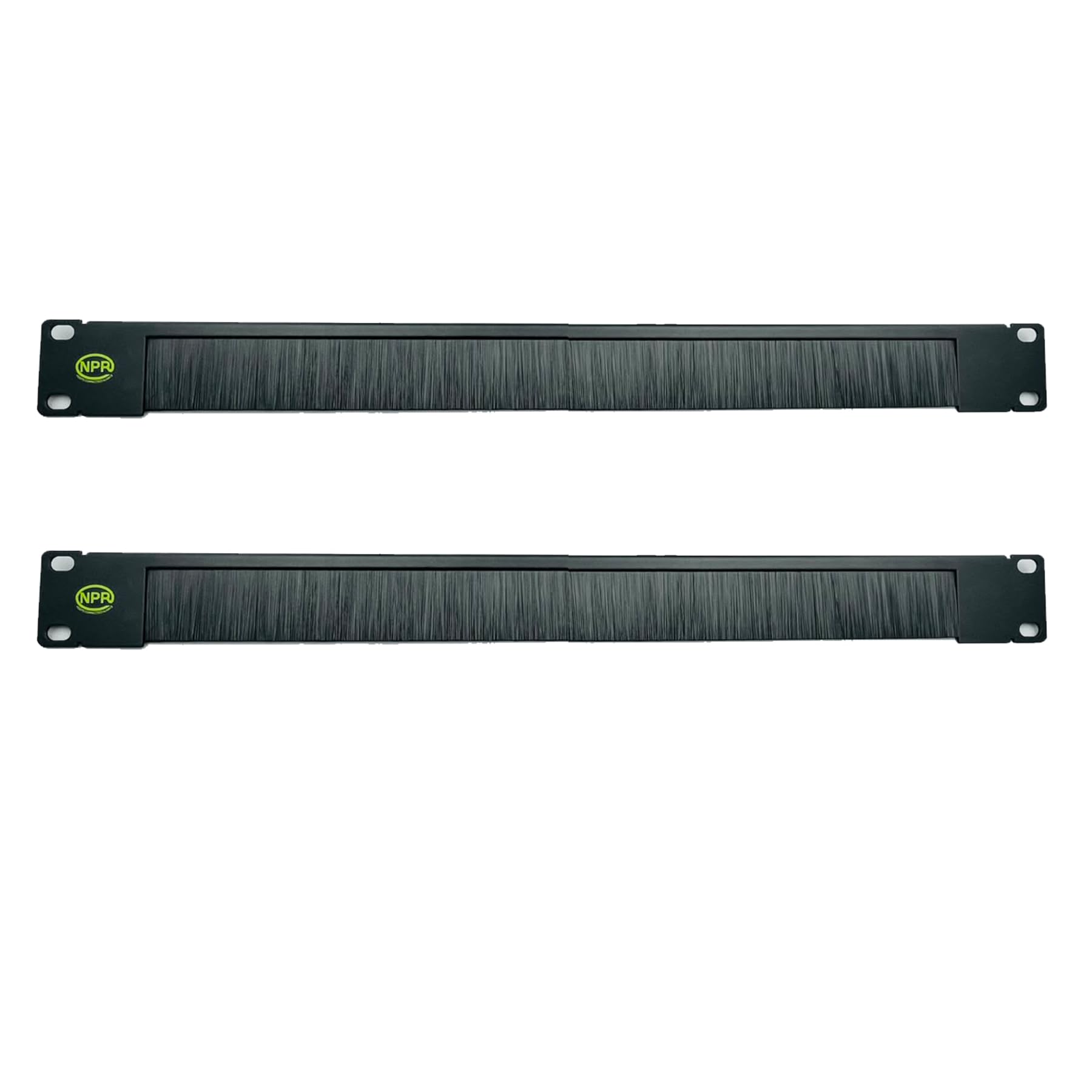 NPR 19 Inch 1U Horizontal Brush Panel, Rack Mount Cable Management Panel with Brush Strip, Metal Server Rack Cable Organizer for Network & Data Cabinet, Pack of 2 (Black)-image-42