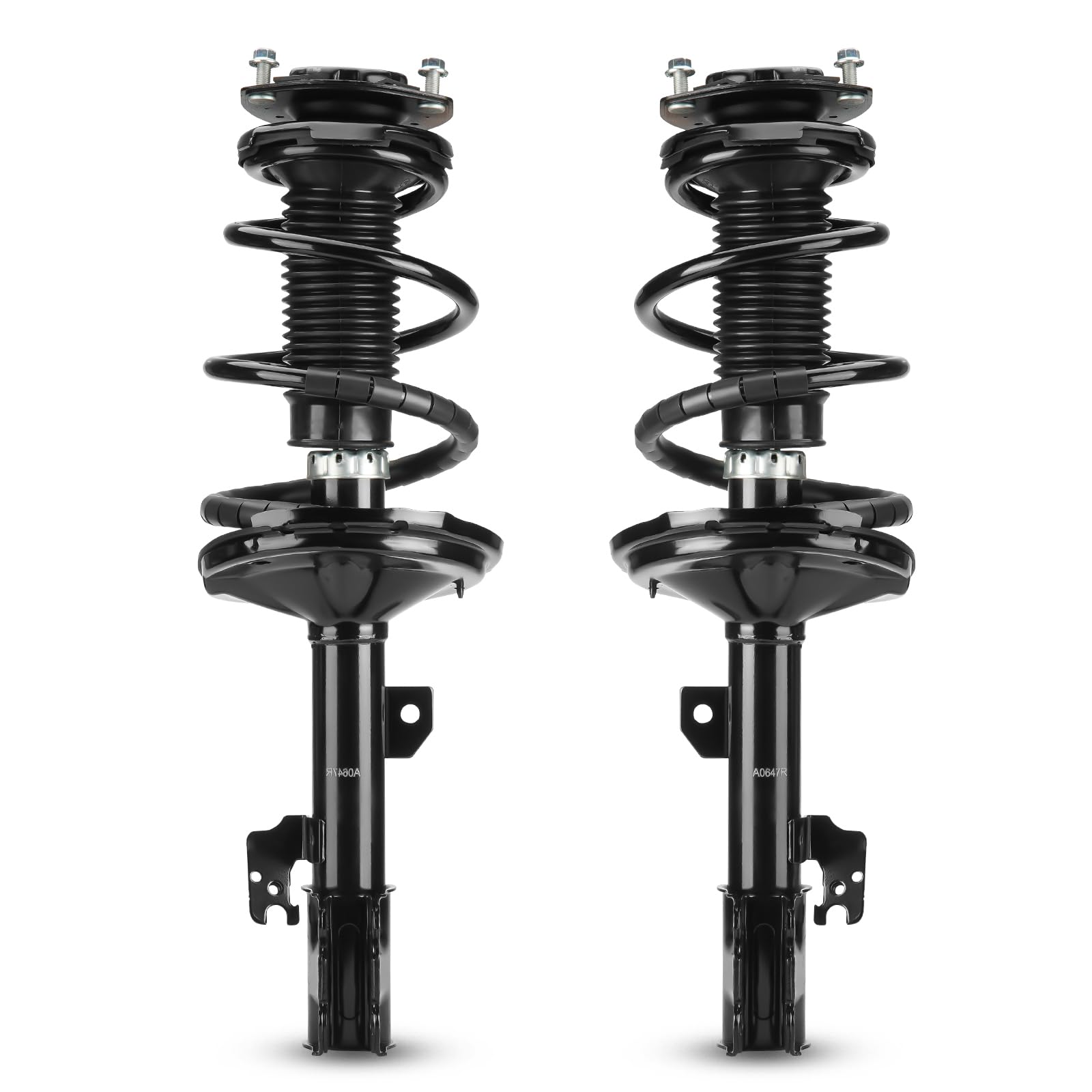 pair front complete struts coil spring assembly shock absorbers fit for 2004-2007 toyota highlander 2.4l l4, 3.3l v6 fwd 172211 172212