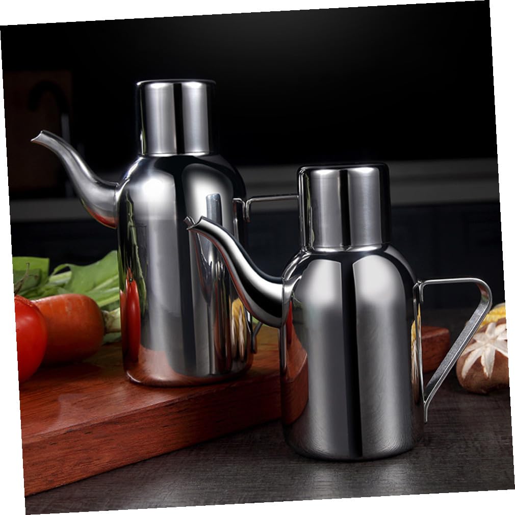 Aceitera de Acero Inoxidable 600ml Plata para Cocina