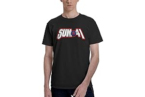 Personalized Custom Design Sum 41 Band T-Shirt Men Short Sleeve Tee