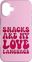 Vista 22 de Snacks Are My Love Language Funda para iPhone 16 para niños y padres