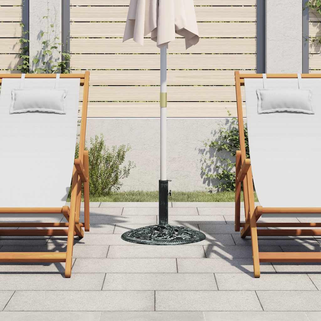 Supporto per ombrellone in ghisa, 12 kg, stabile, con adattatore, per tubi di diametro 35, 38, 48 mm, per balcone, terrazza, giardino, patio