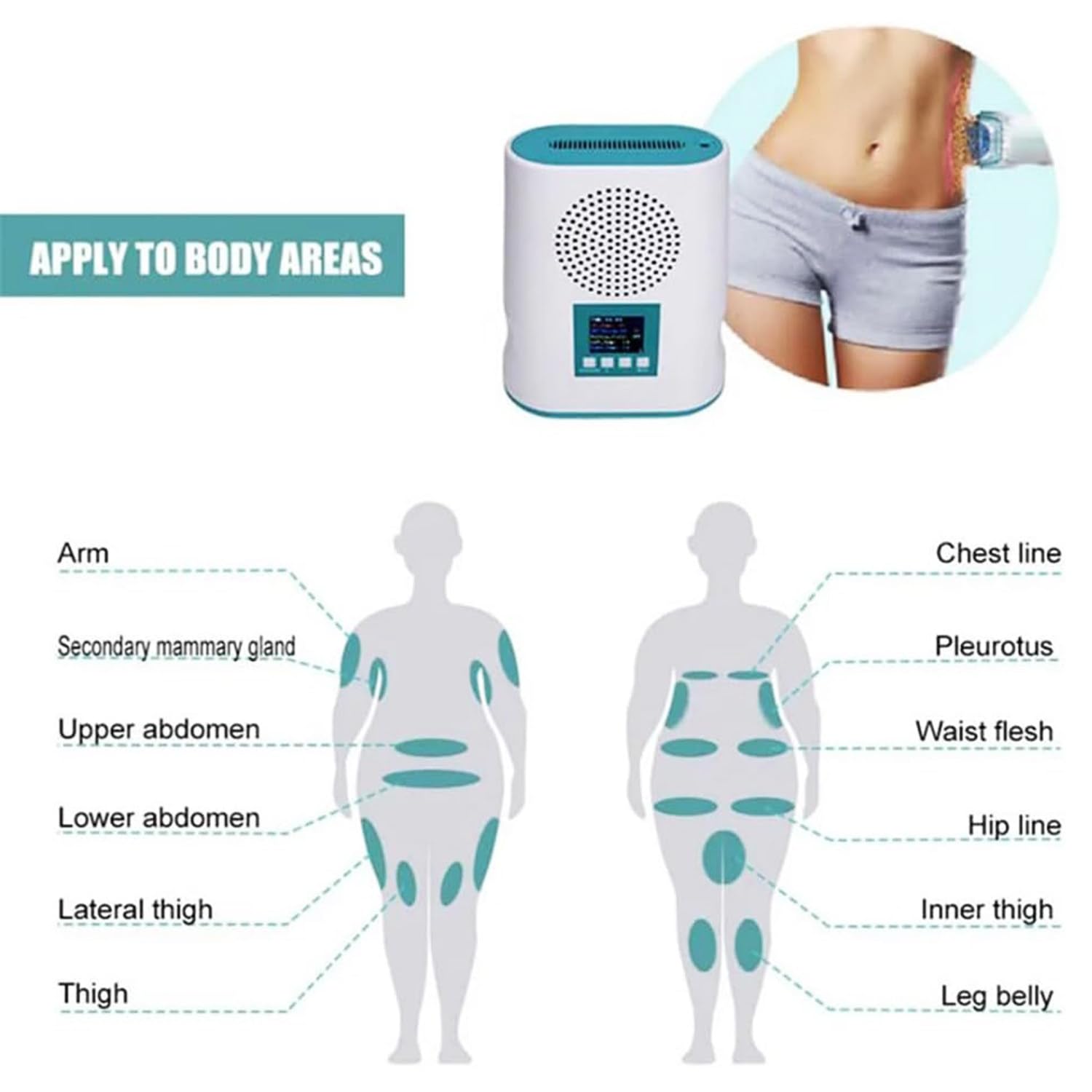 Qiang Fett Einfrieren Kryolipolyse Professionelle Abnehmen Maschine Körper-Kryolipolyse-Vakuum für Gewichtsverlust,Fett Abbau,Cellulite verringern,Körperformung
