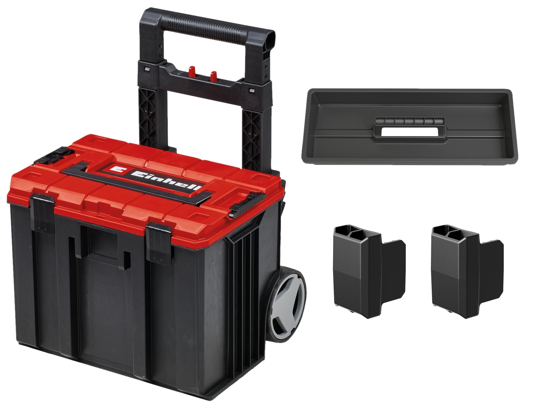 Original Einhell Maletín del sistema E-Case L (máx. 120 kg, conservación y transporte universal de accesorios y herramientas, apilable, unible)