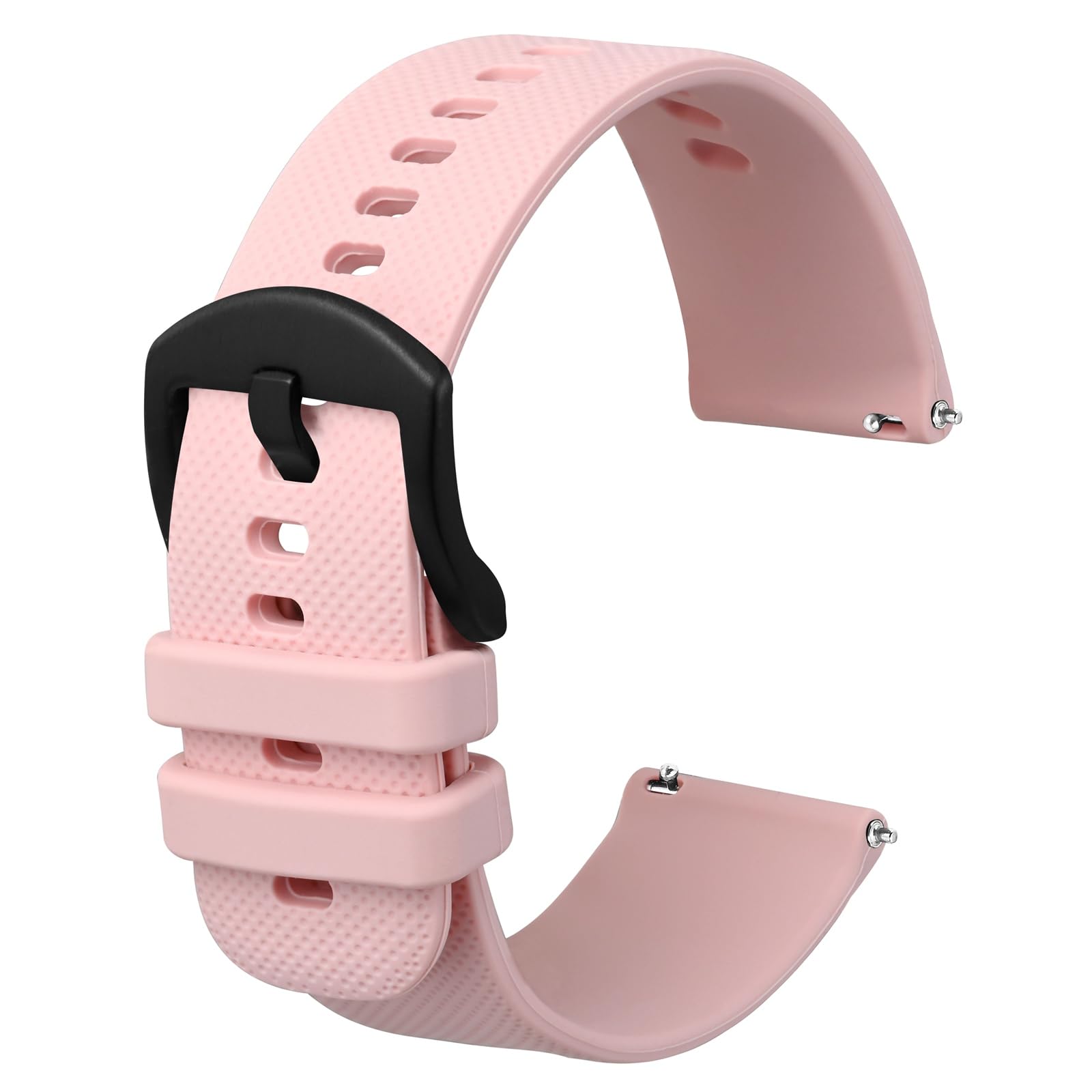 Anbeer Uhrenarmband aus Leder mit Schnellverschluss, echtes