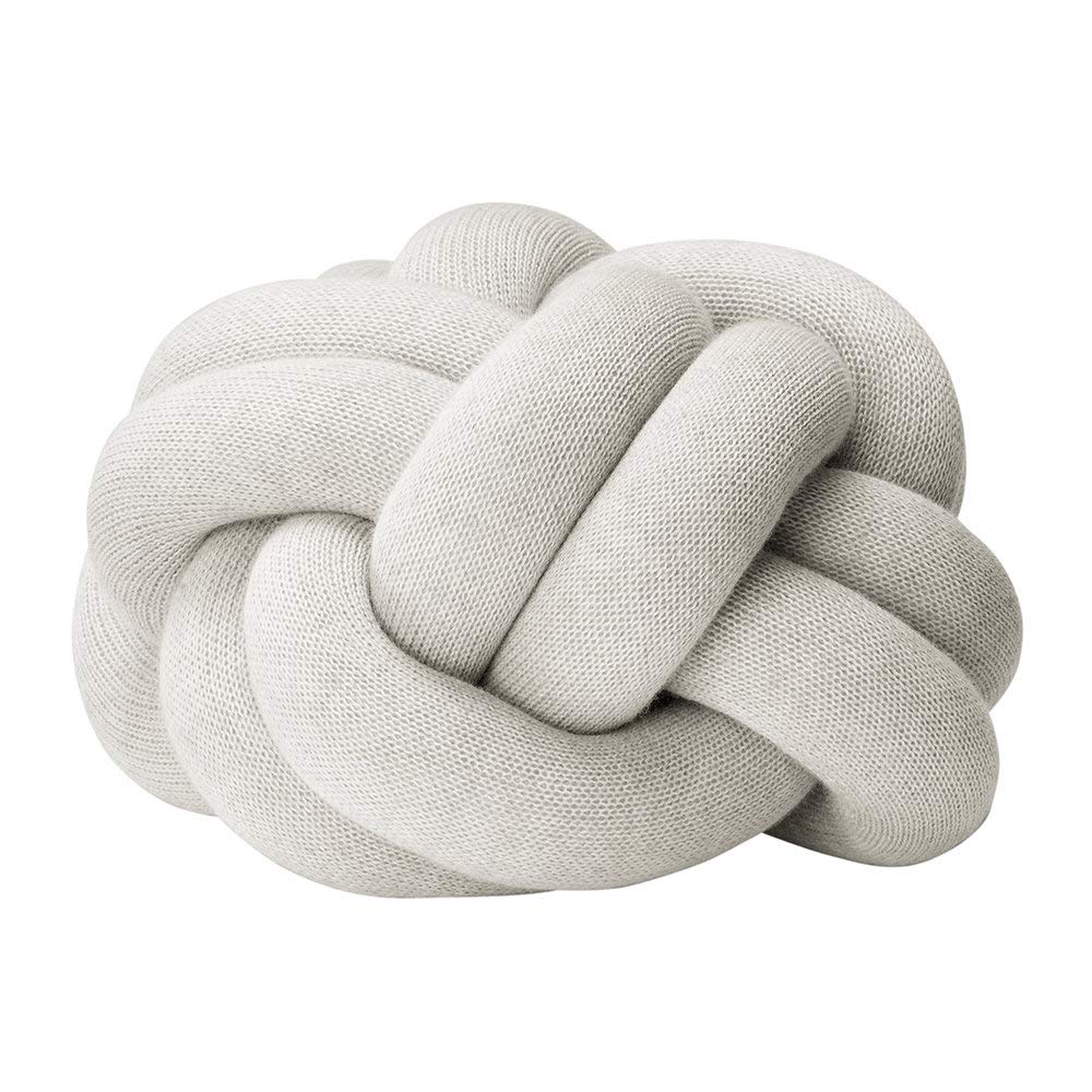 Knot Cushion ホワイト/グレー Amazon.co.jp: ノット クッション ホワイトグレイ デザインハウス