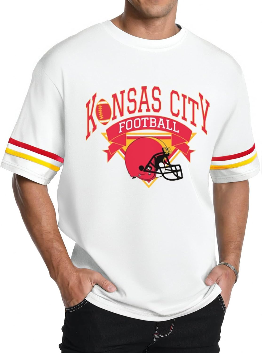 Football Shirts for Men Game Day Tshirt Football Team Fans Gift Tees Sport Season Short Sleeve Tops - Image 5